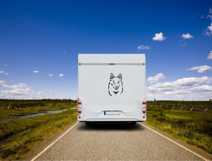 Tschechoslowakischer Wolfshund Kopf Auto Wohnmobil Aufkleber  I Wandtattoo
