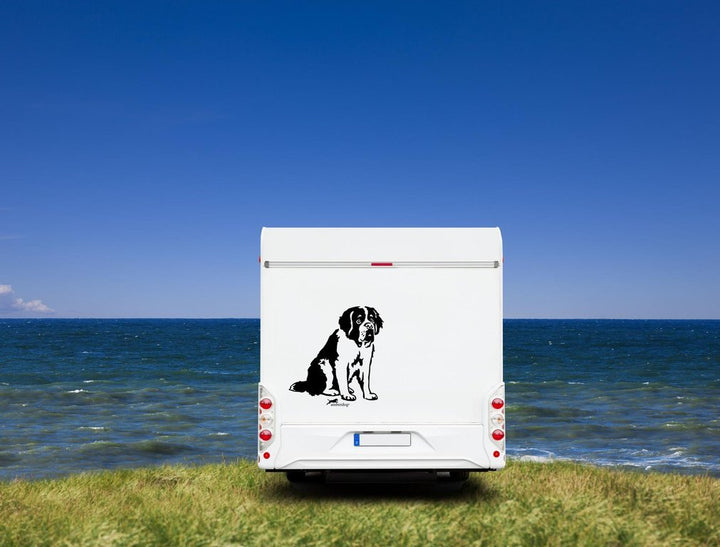 Bernhardiner Wohnmobil Aufkleber  I Wandtattoo