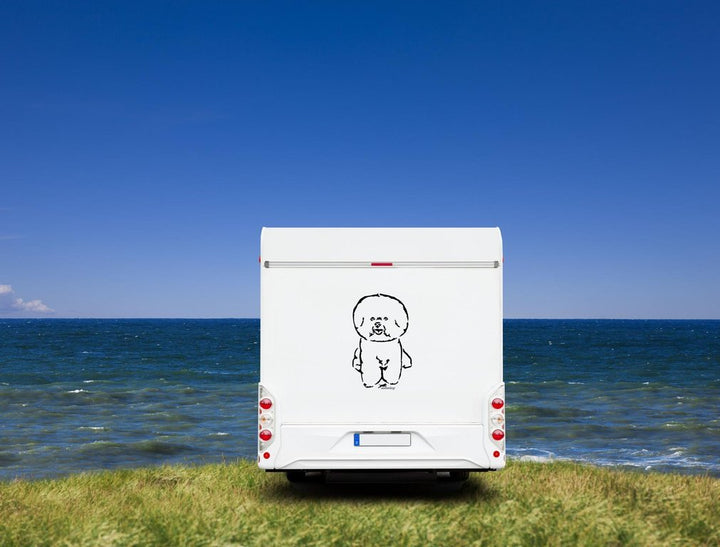Bichon a Poil Frisé Wohnmobil Aufkleber I Wandtattoo