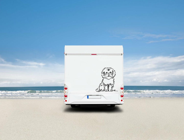 Bolonka Auto Wohnmobil Aufkleber  I Wandtattoo