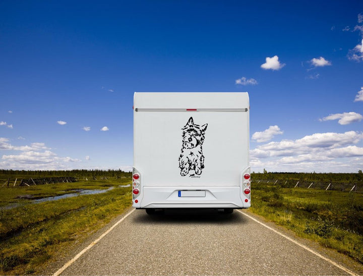 Cairn Terrier Wohnmobil Aufkleber I Wandtattoo