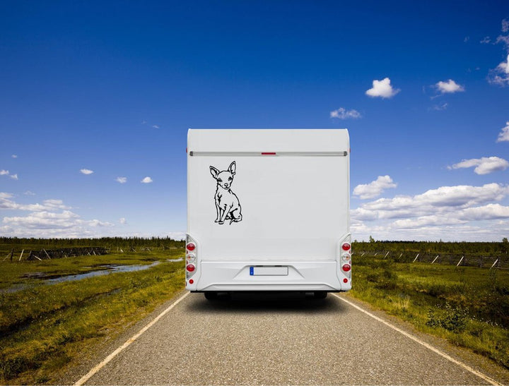 Chihuahua Wohnmobil Aufkleber I Wandtattoo