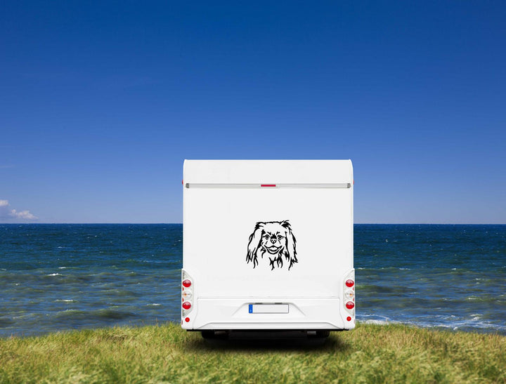 Pekinese Kopf Auto Wohnmobil Aufkleber  I Wandtattoo