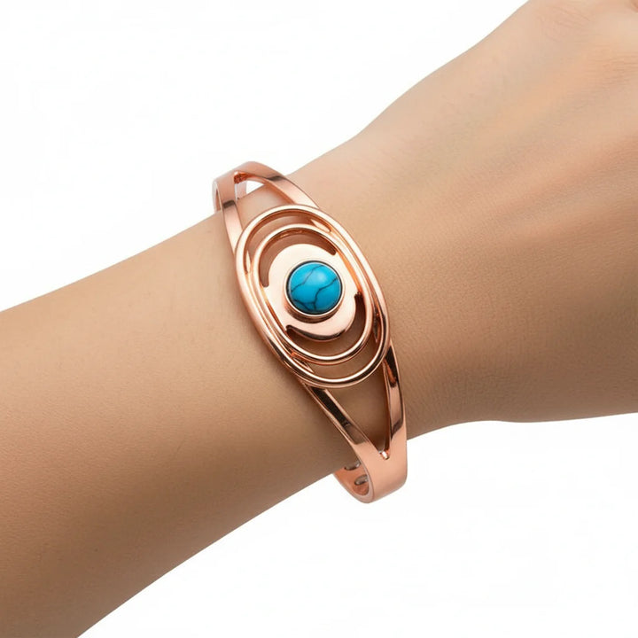 Kupferschmuck Armreifen mit Magneten