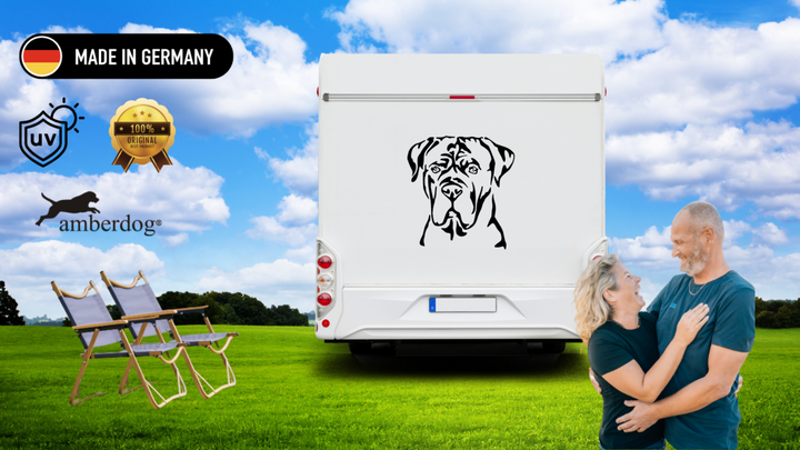 Cane Corso Kopf Auto Wohnmobil Aufkleber l Wandtattoo