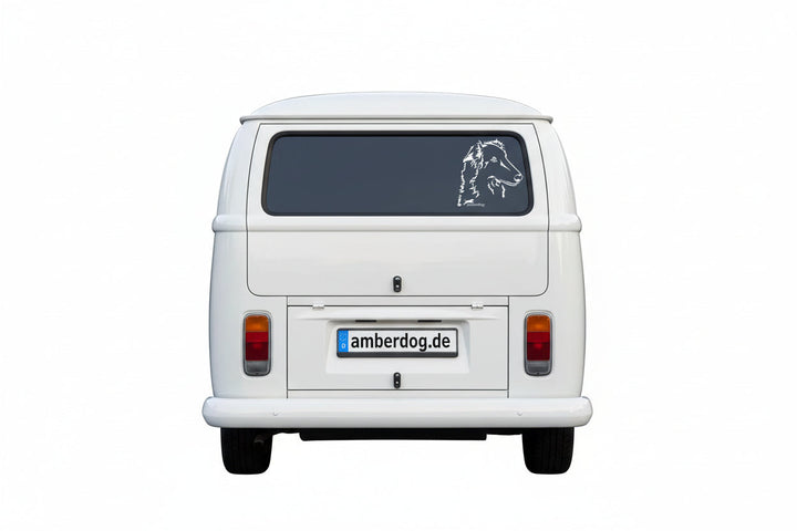 Barsoi Kopf Auto Wohnmobil Aufkleber  I Wandtattoo