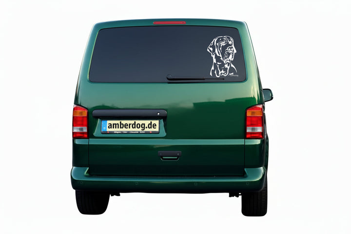 Fila Brasileiro Kopf Auto Wohnmobil Aufkleber  I Wandtattoo