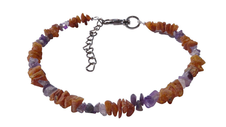 Bernsteinkette Flexi Amethyst