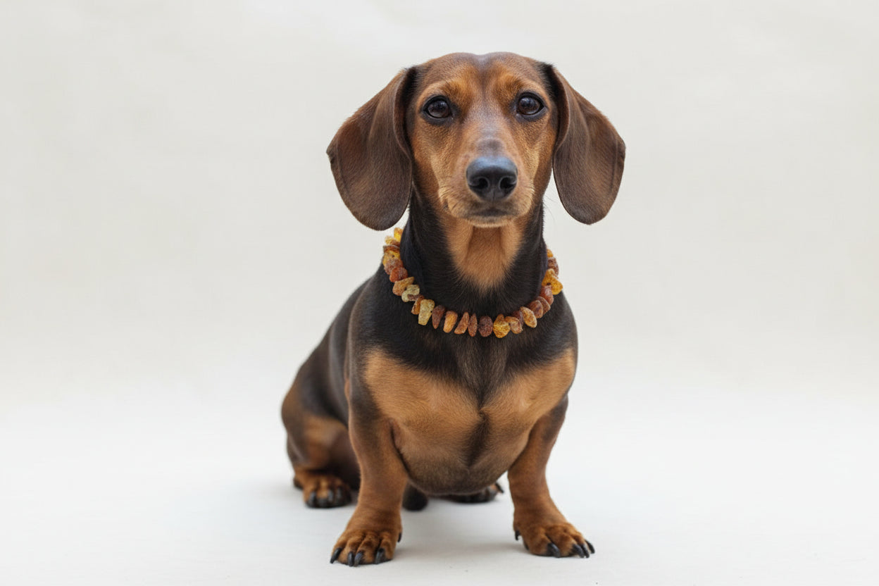 Bernsteinkette für den Hund