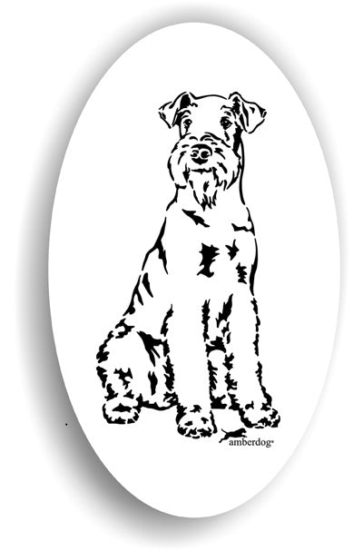 Airedale Terrier Sticker Aufkleber