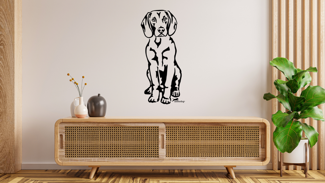 Bayerischer Gebirgsschweißhund Wandtattoo Wandbild Wandsticker Wandaufkleber Wanddekoration