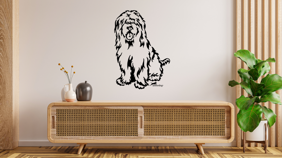 Briard Wandtattoo Wandbild Wandsticker Wandaufkleber Wanddekoration