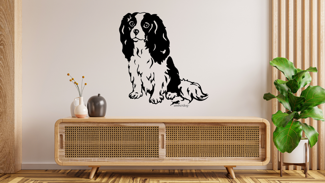 Cavalier King Charles Spaniel Wandtattoo Wandbild Wandsticker Wandaufkleber Wanddekoration