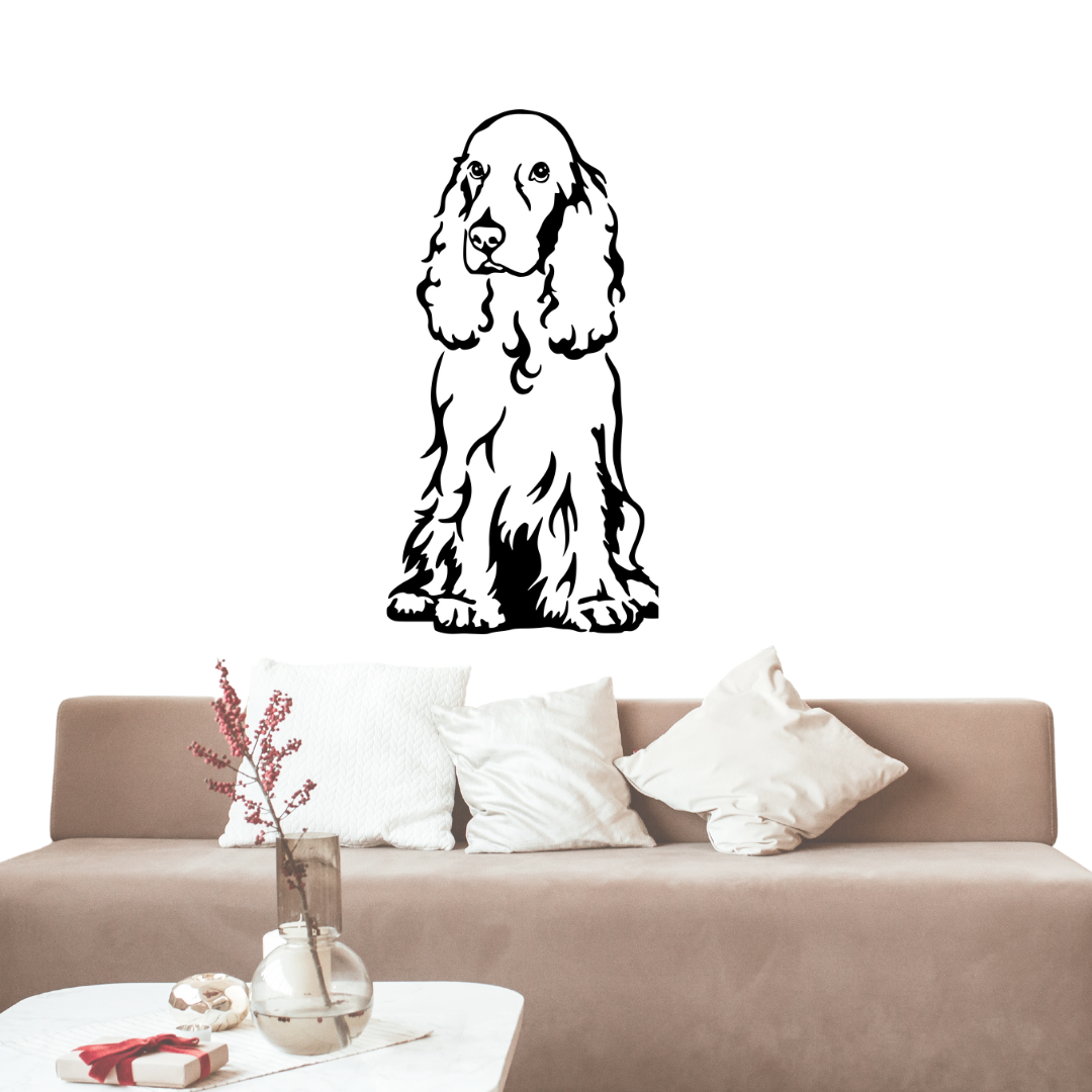 Cocker Spaniel Wandtattoo Wandbild Wandsticker Wandaufkleber Wanddekoration