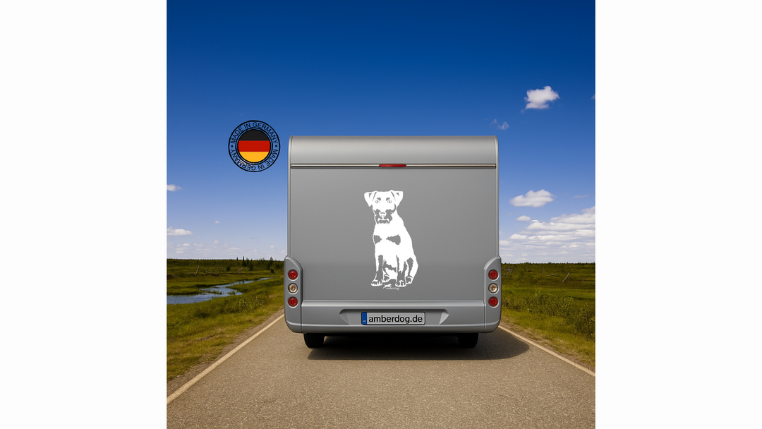 Deutscher Jagdterrier Auto Wohnmobil Aufkleber