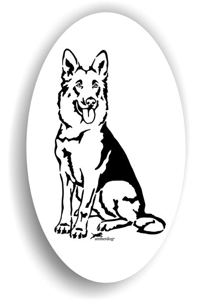 Deutscher Schäferhund Sticker Aufkleber