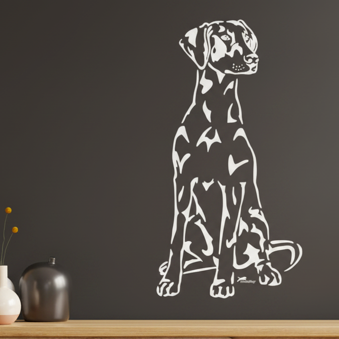 Dobermann Wohnmobil Aufkleber I Wandtattoo