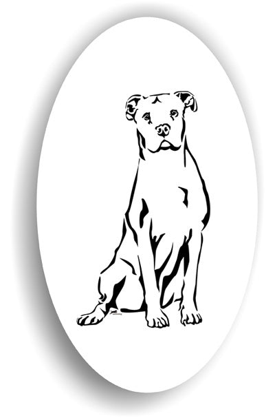 Dogo Argentino Sticker Aufkleber