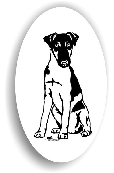 Foxterrier Glatthaar Sticker