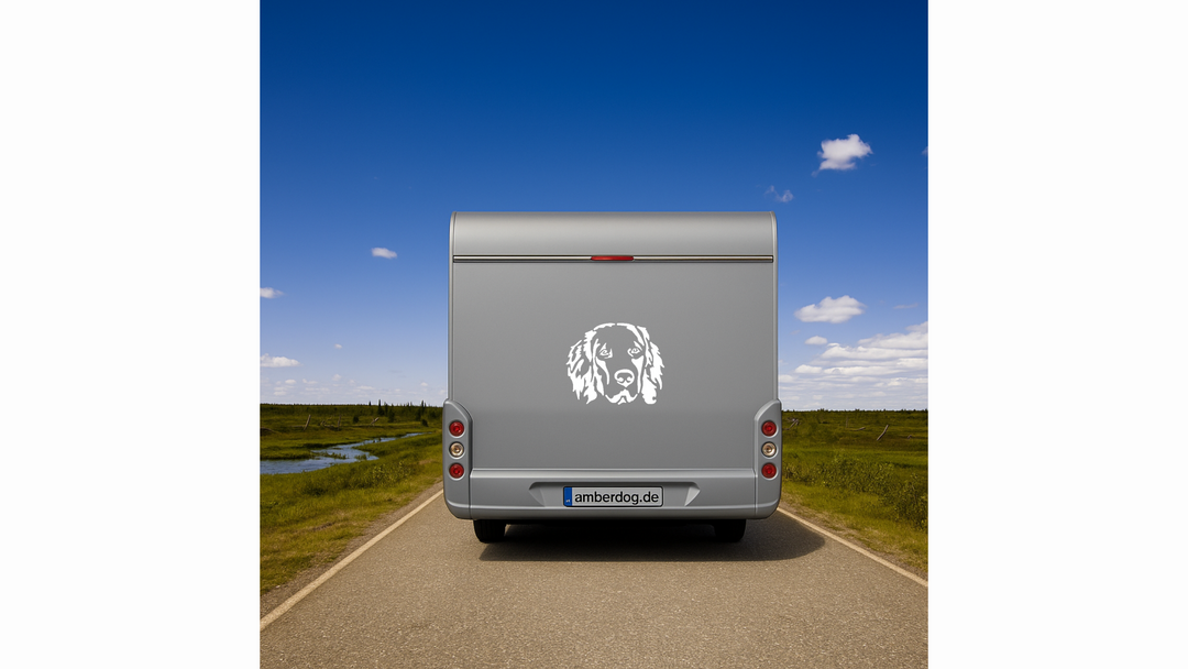 Hovawart Kopf Auto Wohnmobil Aufkleber