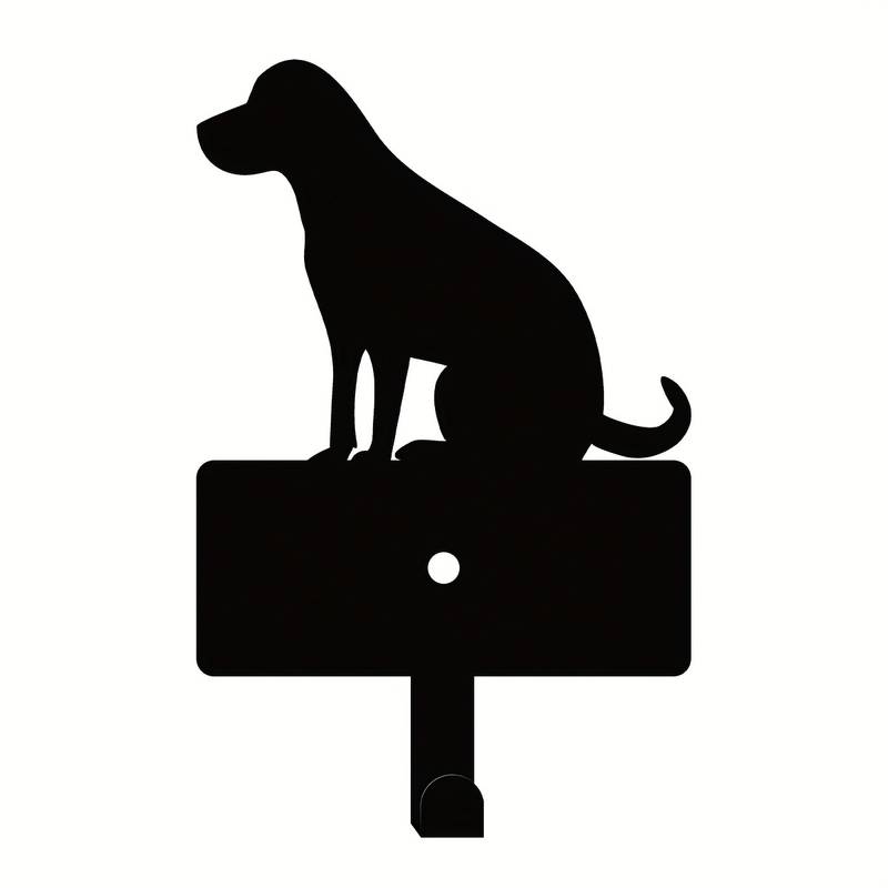 Leinenhalter - Schlüsselhalter Hunde Motiv Haken Dekoration Metall