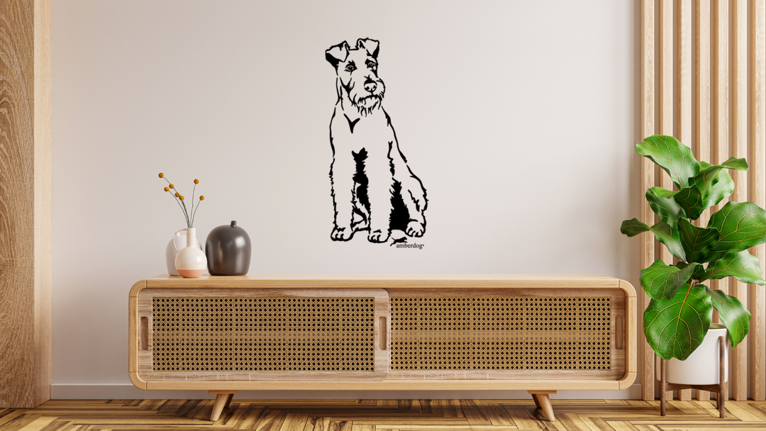 Irish Terrier Wandtattoo Wandbild Wandsticker Wandaufkleber Wanddekoration