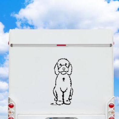 Portugiesischer Wasserhund Auto Wohnmobil Aufkleber
