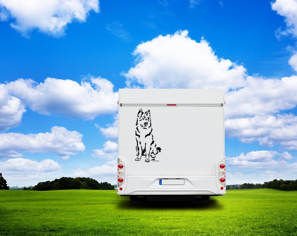 Altdeutscher Schäferhund Wohnmobil Aufkleber