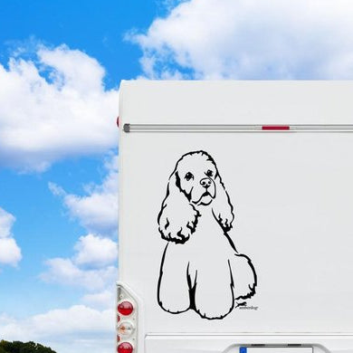 American Cocker Spaniel Wohnmobil Aufkleber
