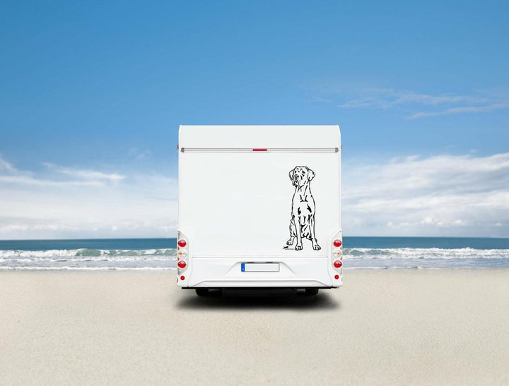 Deutsche Dogge Auto Wohnmobil Aufkleber