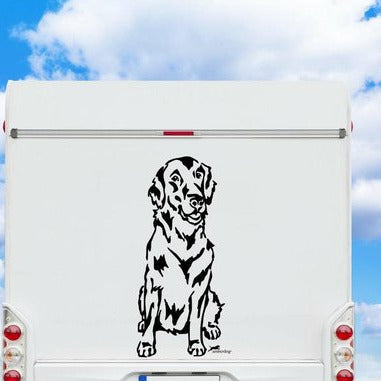Flatcoated Retriever Wohnmobil Aufkleber 