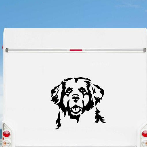 Leonberger Kopf Auto Wohnmobil Aufkleber