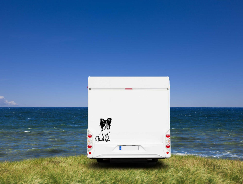Papillon Spaniel Auto Wohnmobil Aufkleber