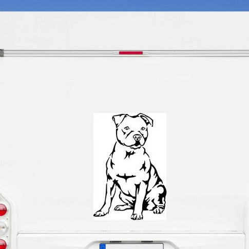 Pitbull Auto Wohnmobil Aufkleber