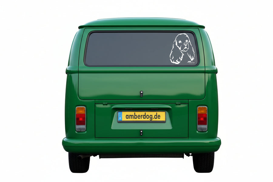 American Cocker Spaniel Kopf Auto Wohnmobil Aufkleber
