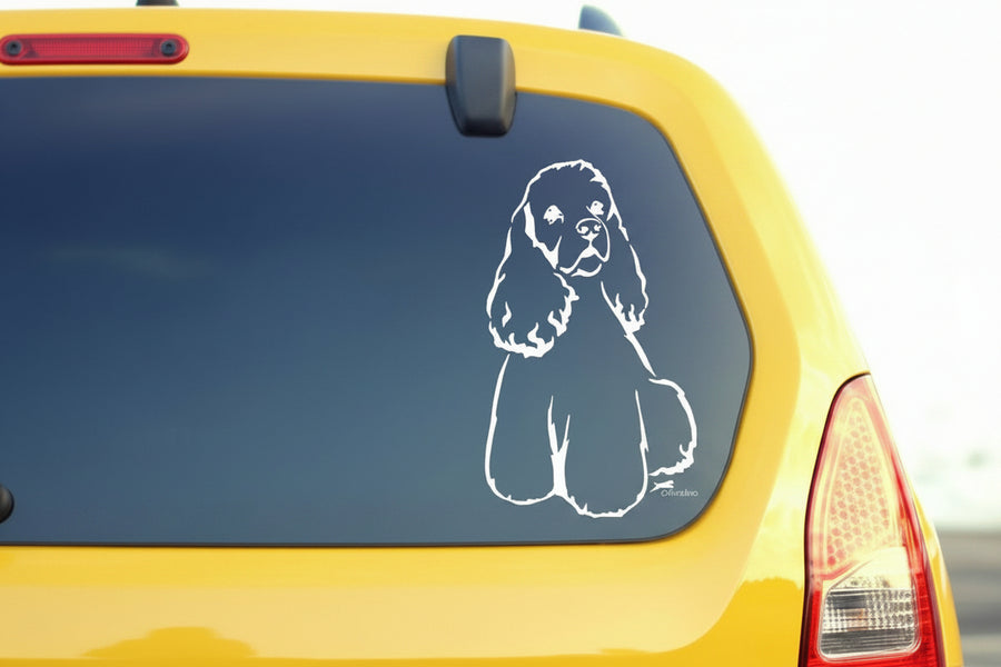 American Cocker Spaniel Auto Wohnmobil Aufkleber