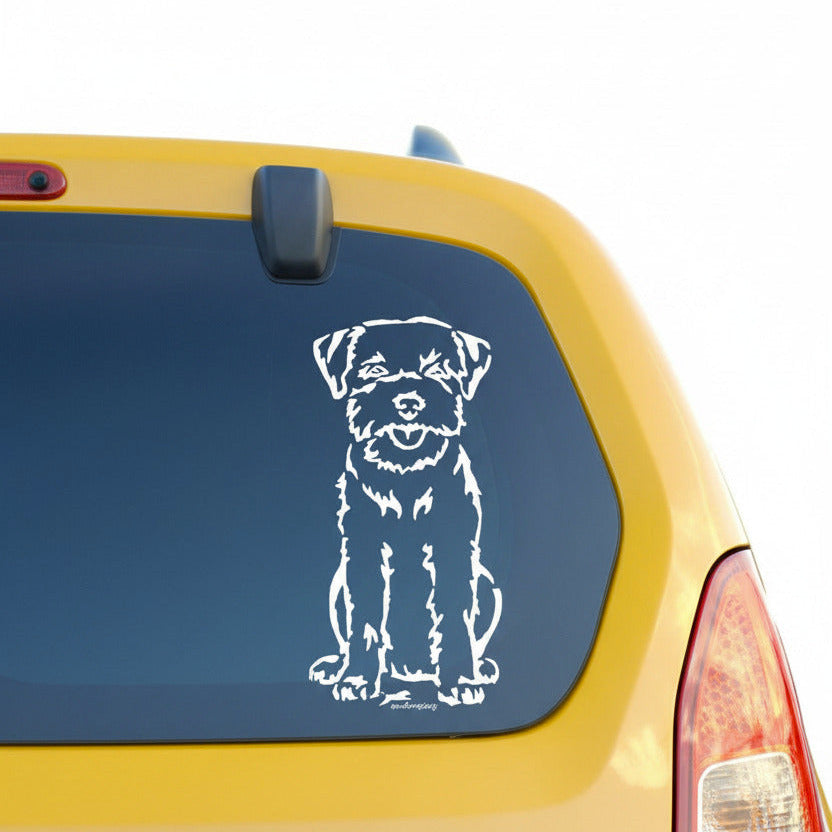 Border Terrier Wohnmobil Auto Aufkleber