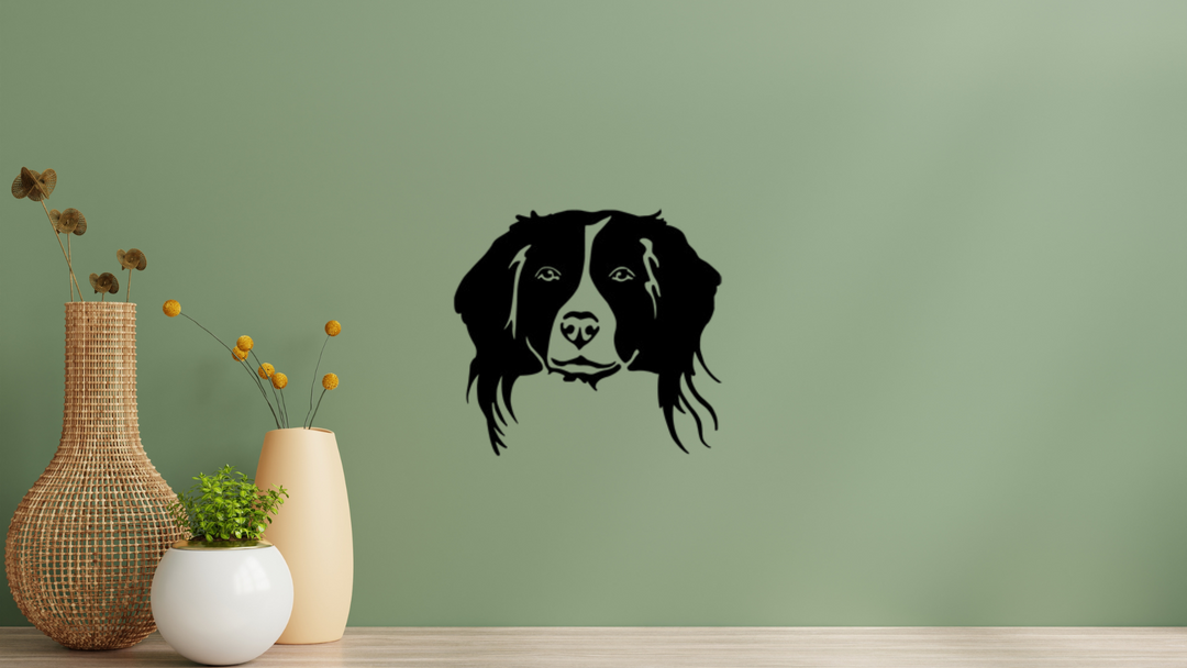 Kooikerhondje Kopf Wandtattoo Wandbild Wandsticker Wandaufkleber Wanddekoration