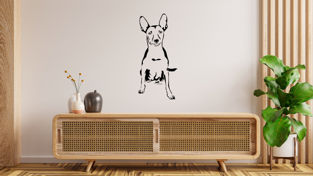 Mexikanischer Nackthund Xoloitzcuintle Wandtattoo Wandsticker Wandaufkleber Wanddekoration
