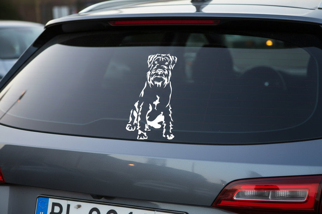 Mittelschnauzer Fensterfolie