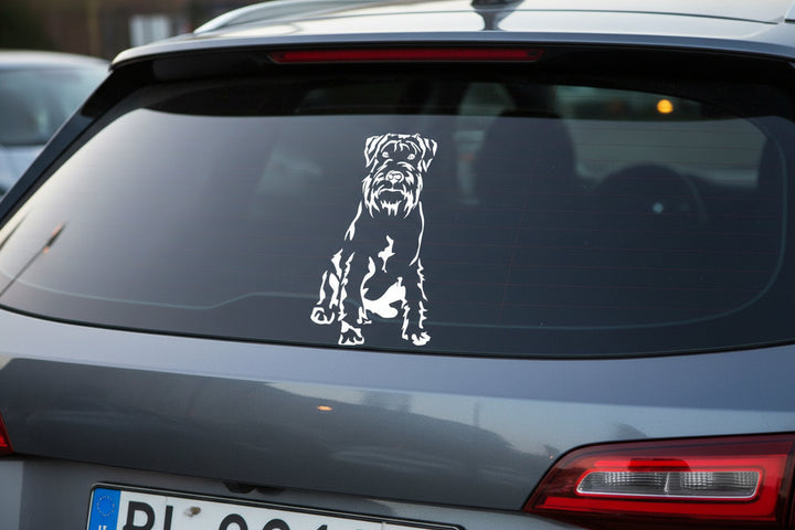 Mittelschnauzer Fensterfolie