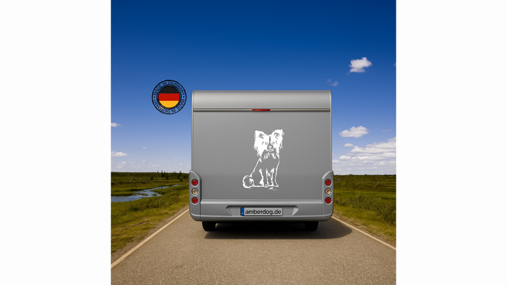 Papillon Spaniel Auto Wohnmobil Aufkleber