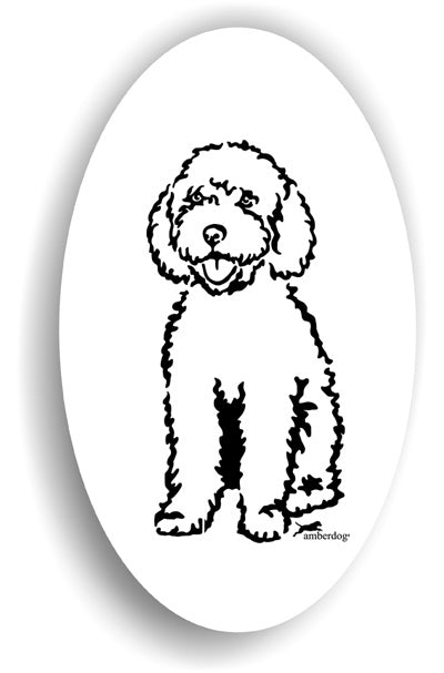 Spanischer Wasserhund Sticker