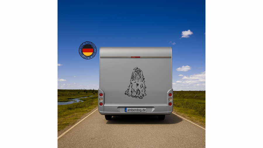Tibet Terrier Auto Wohnmobil Aufkleber