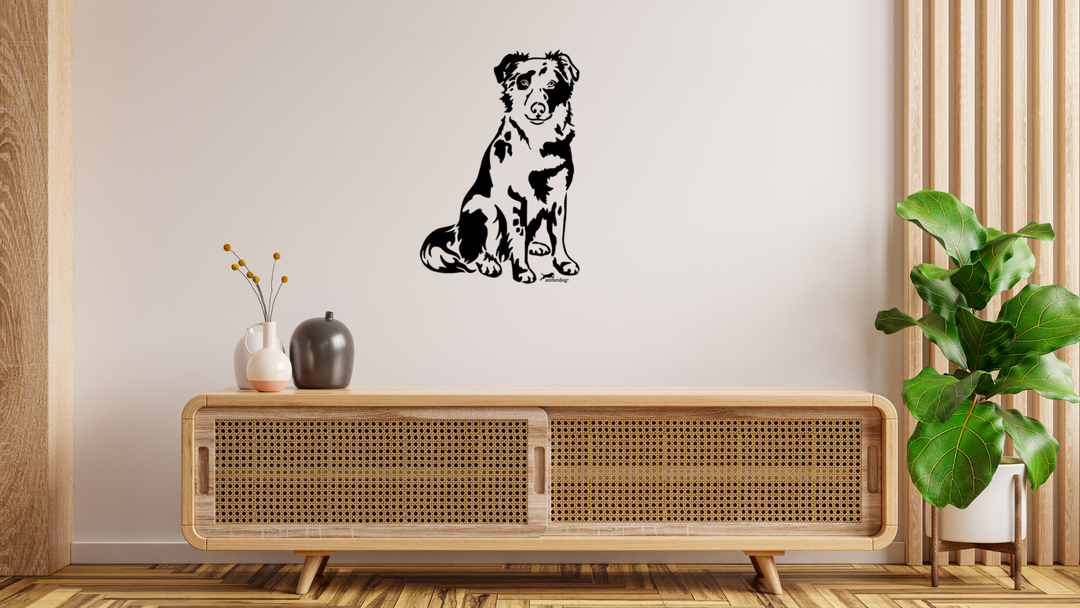 Tiger Altdeutscher Hütehund Wandtattoo Wandbild Wandsticker Wandaufkleber Wanddekoration