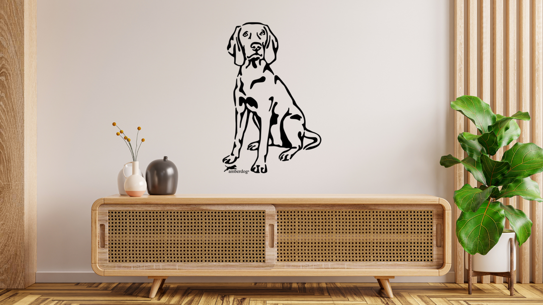 Weimaraner Wandtattoo Wandsticker Wandaufkleber Wanddekoration