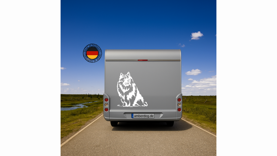 Wolfsspitz Auto Wohnmobil Aufkleber