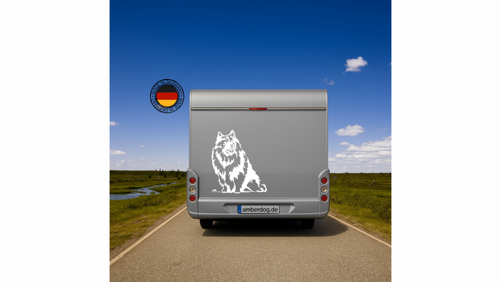 Wolfsspitz Auto Wohnmobil Aufkleber