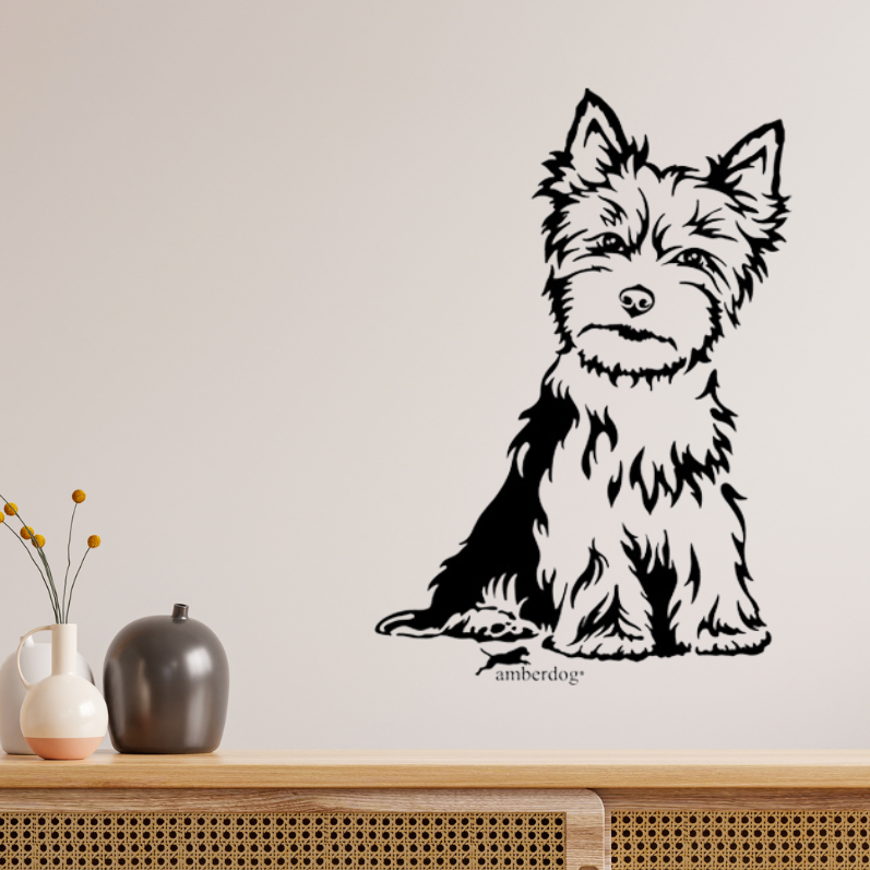 Yorkshire Terrier Auto Wohnmobil Aufkleber  I Wandtattoo