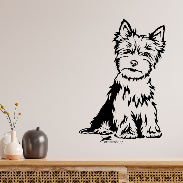 Yorkshire Terrier Auto Wohnmobil Aufkleber  I Wandtattoo